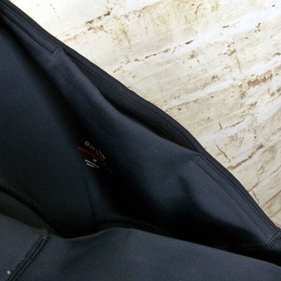 Spyder Active Leggings Womens M Black High Rise Ankle Scuba Altered Crop Hem 24” - Picture 8 of 11